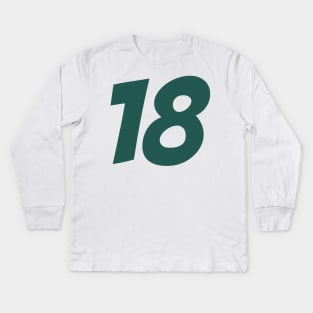 Lance Stroll 18 - Driver Number Kids Long Sleeve T-Shirt